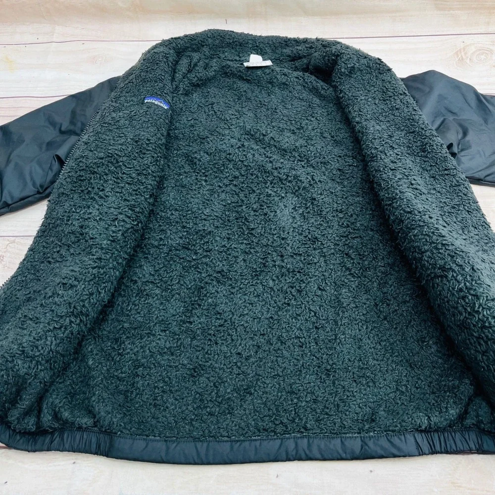 Patagonia Kids Reversible Fleece Lined Everyday Jacket Black Size XL 14 - Picture 8 of 10